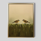 Whispers on the Old Post Canvas Print – neutral-toned vintage canvas wall art print by Aspire Prints
