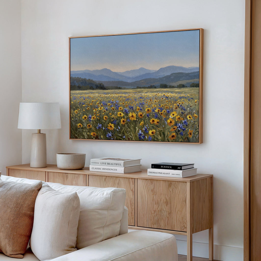Fields of Quiet Wonder – neutral-toned vintage canvas wall art print by Aspire Prints