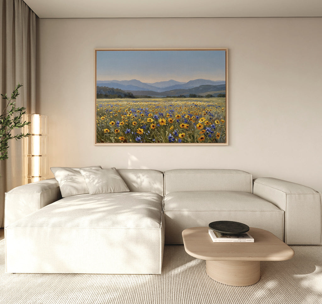 Fields of Quiet Wonder – neutral-toned vintage canvas wall art print by Aspire Prints