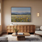 Fields of Quiet Wonder – neutral-toned vintage canvas wall art print by Aspire Prints