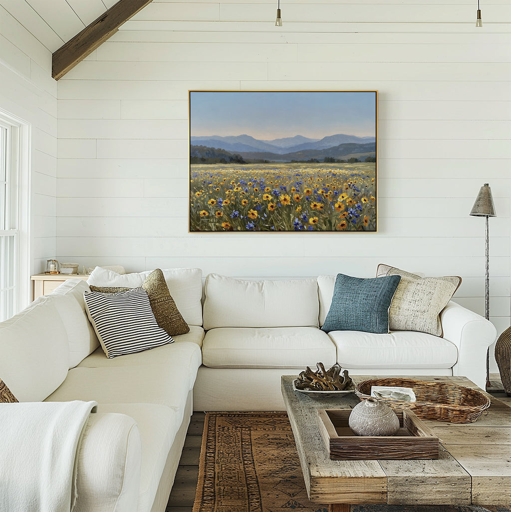 Fields of Quiet Wonder – neutral-toned vintage canvas wall art print by Aspire Prints