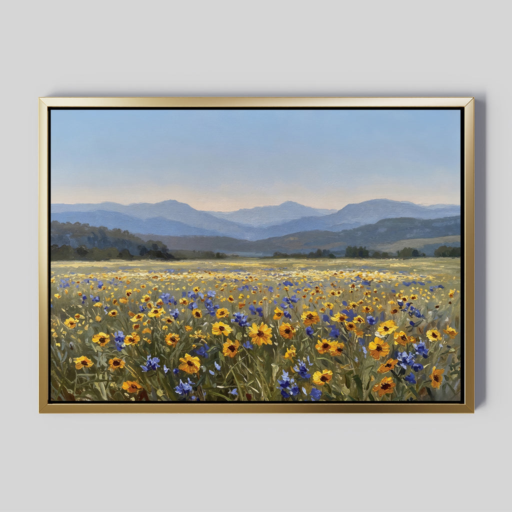 Fields of Quiet Wonder – neutral-toned vintage canvas wall art print by Aspire Prints