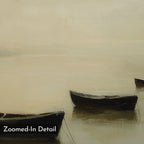 Harbour of Hushed Whispers – earthy brown vintage canvas wall art print by Aspire Prints