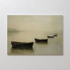 Harbour of Hushed Whispers – earthy brown vintage canvas wall art print by Aspire Prints