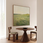 Whispering Wildflowers – green vintage canvas wall art print by Aspire Prints
