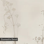 Whispering Petals in Bloom – beige and white botanical canvas wall art print by Aspire Prints