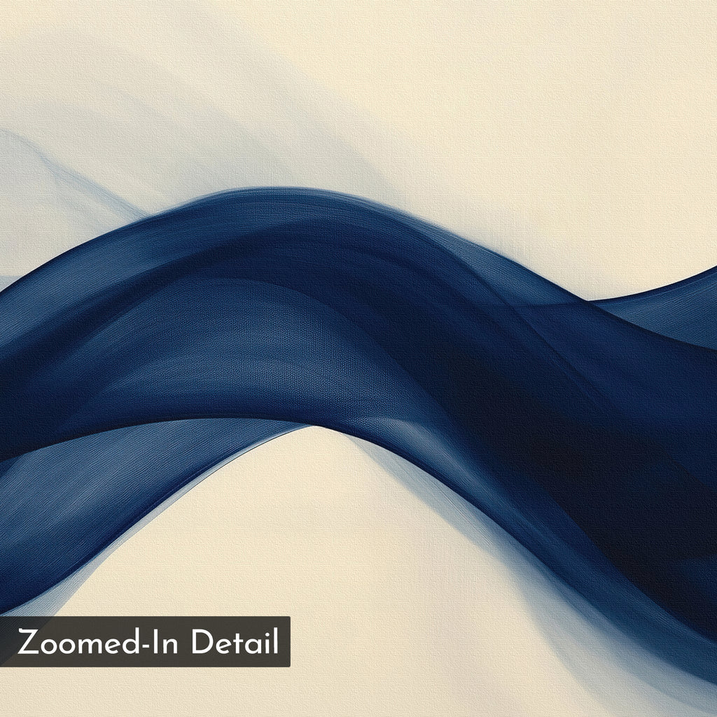 Indigo Tide Whispers – Set of 2 Canvas Prints set of 2 – neutral-toned abstract canvas wall art by Aspire Prints