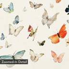 Whispers on the Wing – multicolour vintage canvas wall art print by Aspire Prints