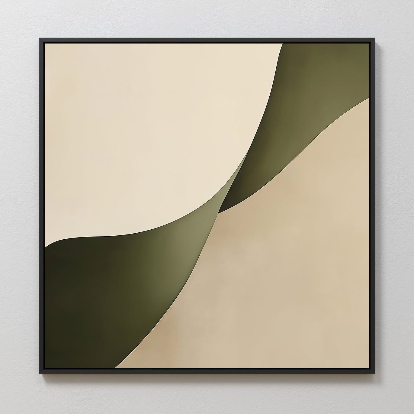 Whispering Pines Canvas Print – green abstract canvas wall art print by Aspire Prints