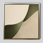 Whispering Pines Canvas Print – green abstract canvas wall art print by Aspire Prints