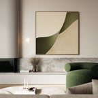 Whispering Pines Canvas Print – green abstract canvas wall art print by Aspire Prints