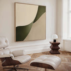 Whispering Pines Canvas Print – green abstract canvas wall art print by Aspire Prints