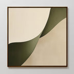Whispering Pines Canvas Print – green abstract canvas wall art print by Aspire Prints