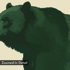 Sentinel of the Pinewood – green botanical canvas wall art print by Aspire Prints