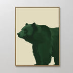 Sentinel of the Pinewood – green botanical canvas wall art print by Aspire Prints