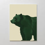 Sentinel of the Pinewood – green botanical canvas wall art print by Aspire Prints