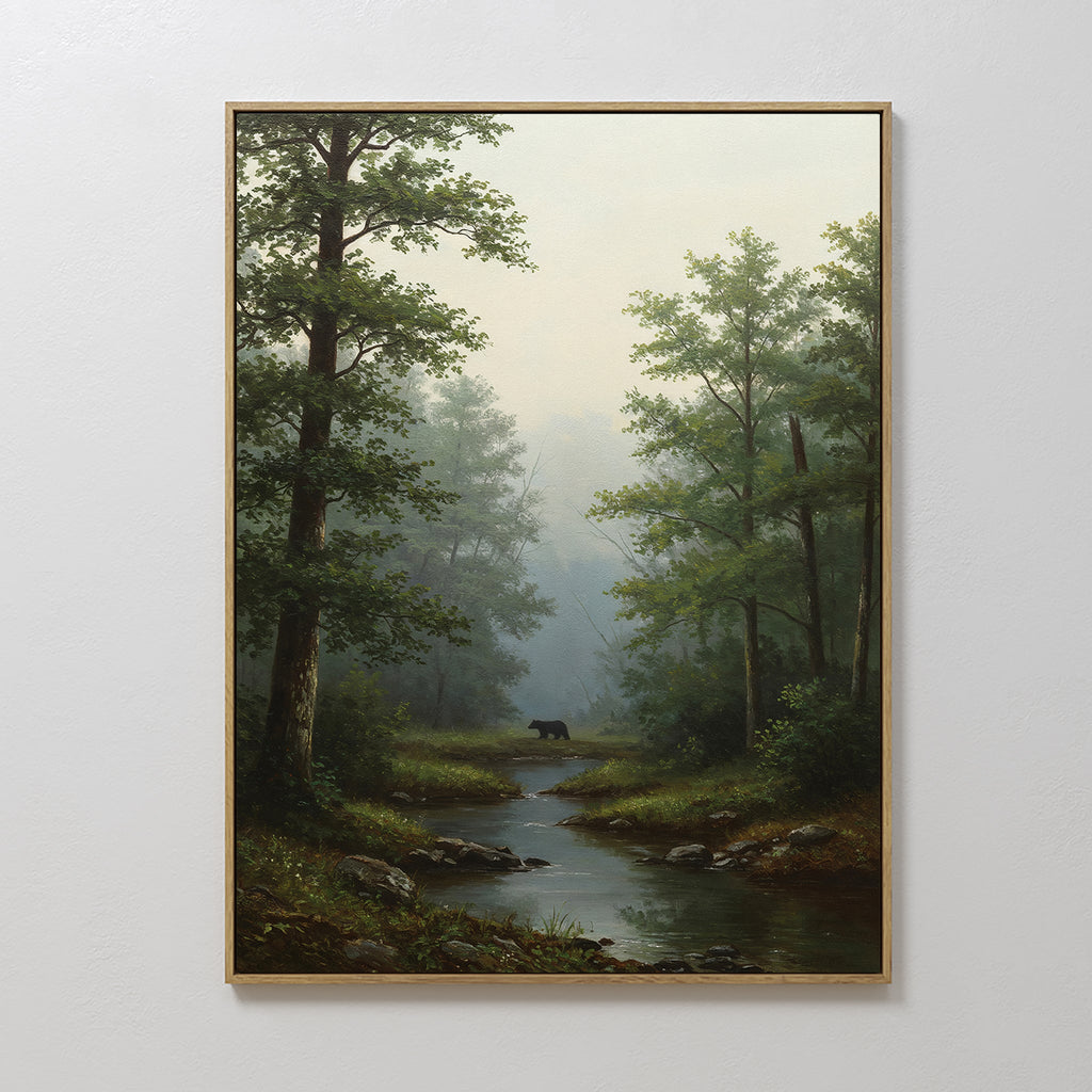 Where the Wild Wanders – neutral-toned vintage canvas wall art print by Aspire Prints