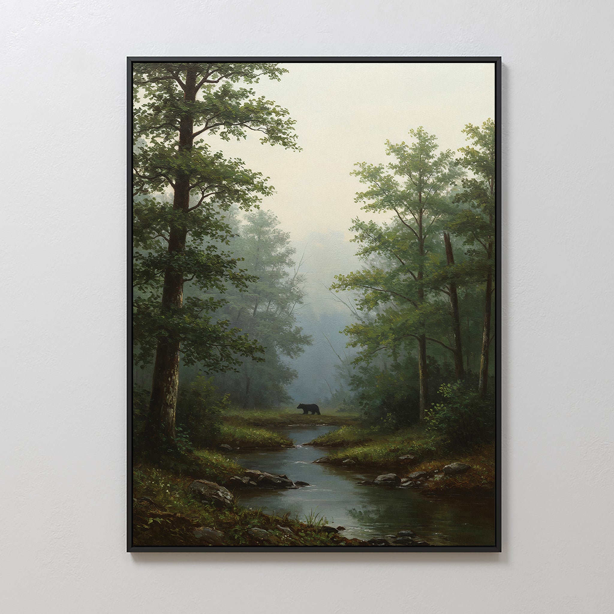 Where the Wild Wanders – neutral-toned vintage canvas wall art print by Aspire Prints