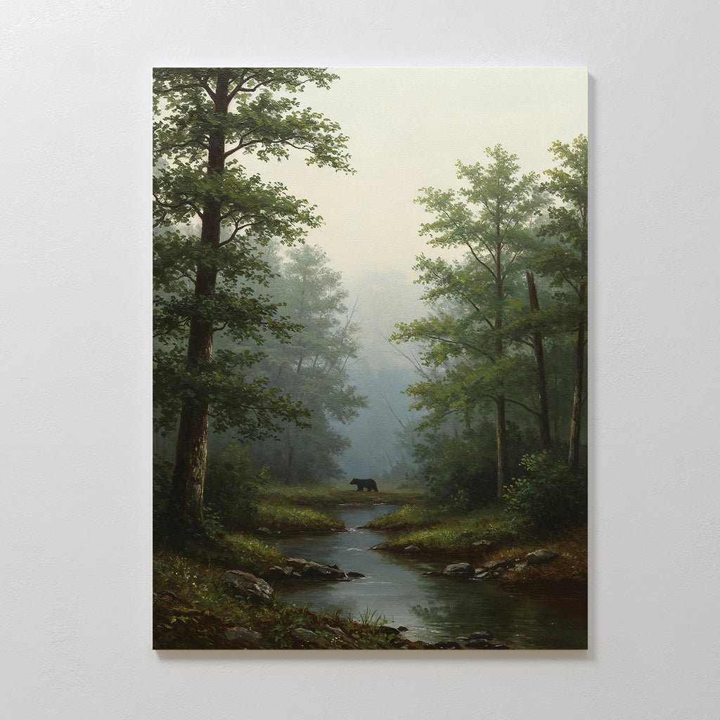 Where the Wild Wanders – neutral-toned vintage canvas wall art print by Aspire Prints