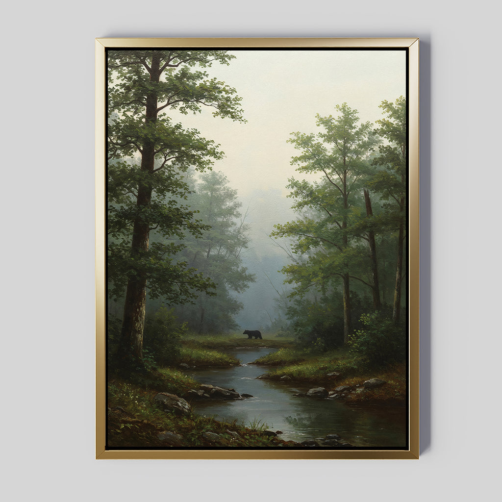 Where the Wild Wanders – neutral-toned vintage canvas wall art print by Aspire Prints