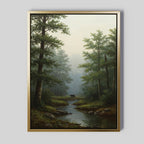 Where the Wild Wanders – neutral-toned vintage canvas wall art print by Aspire Prints