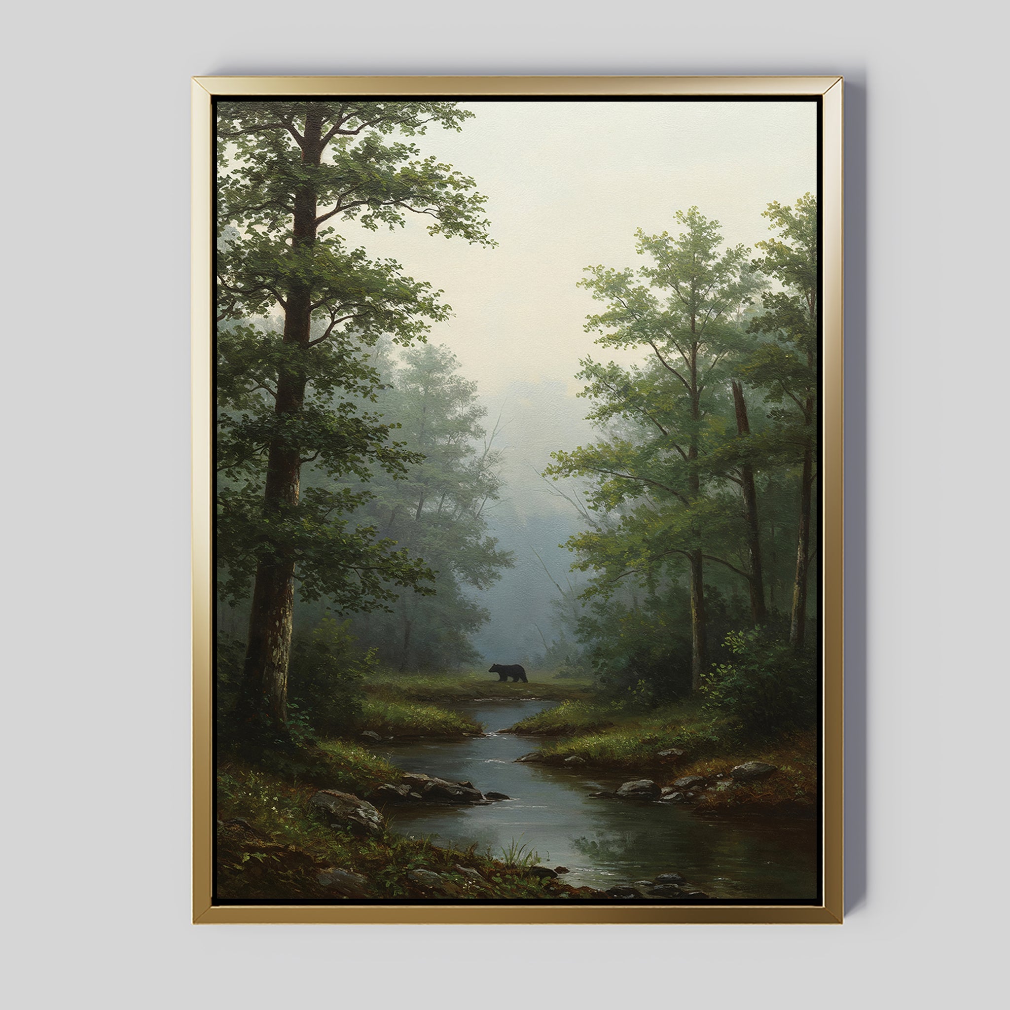 Where the Wild Wanders – neutral-toned vintage canvas wall art print by Aspire Prints