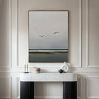 Whispers on the Wind – neutral-toned coastal canvas wall art print by Aspire Prints