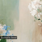 Whispers of the Petal Garden Canvas Print – green botanical canvas wall art print by Aspire Prints