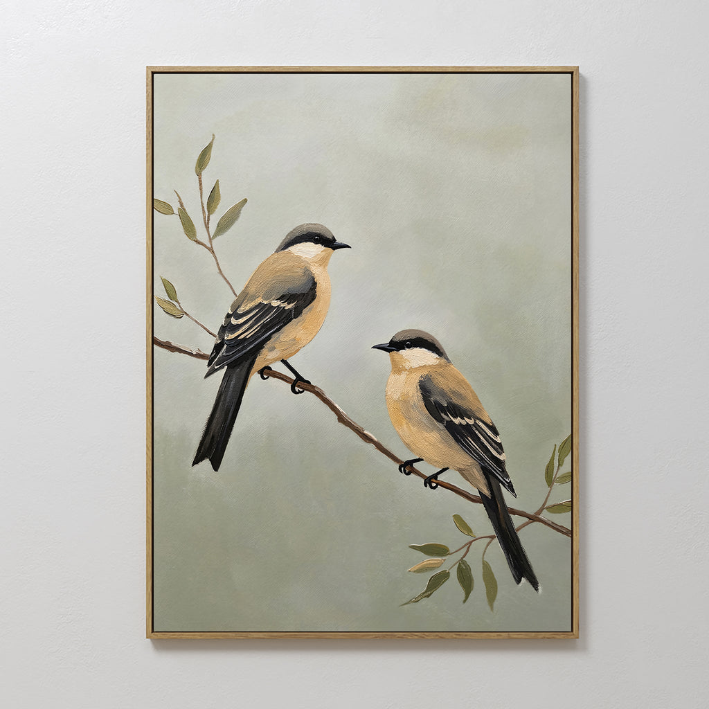 Whispers Among the Olive Boughs Canvas Print – neutral-toned vintage canvas wall art print by Aspire Prints