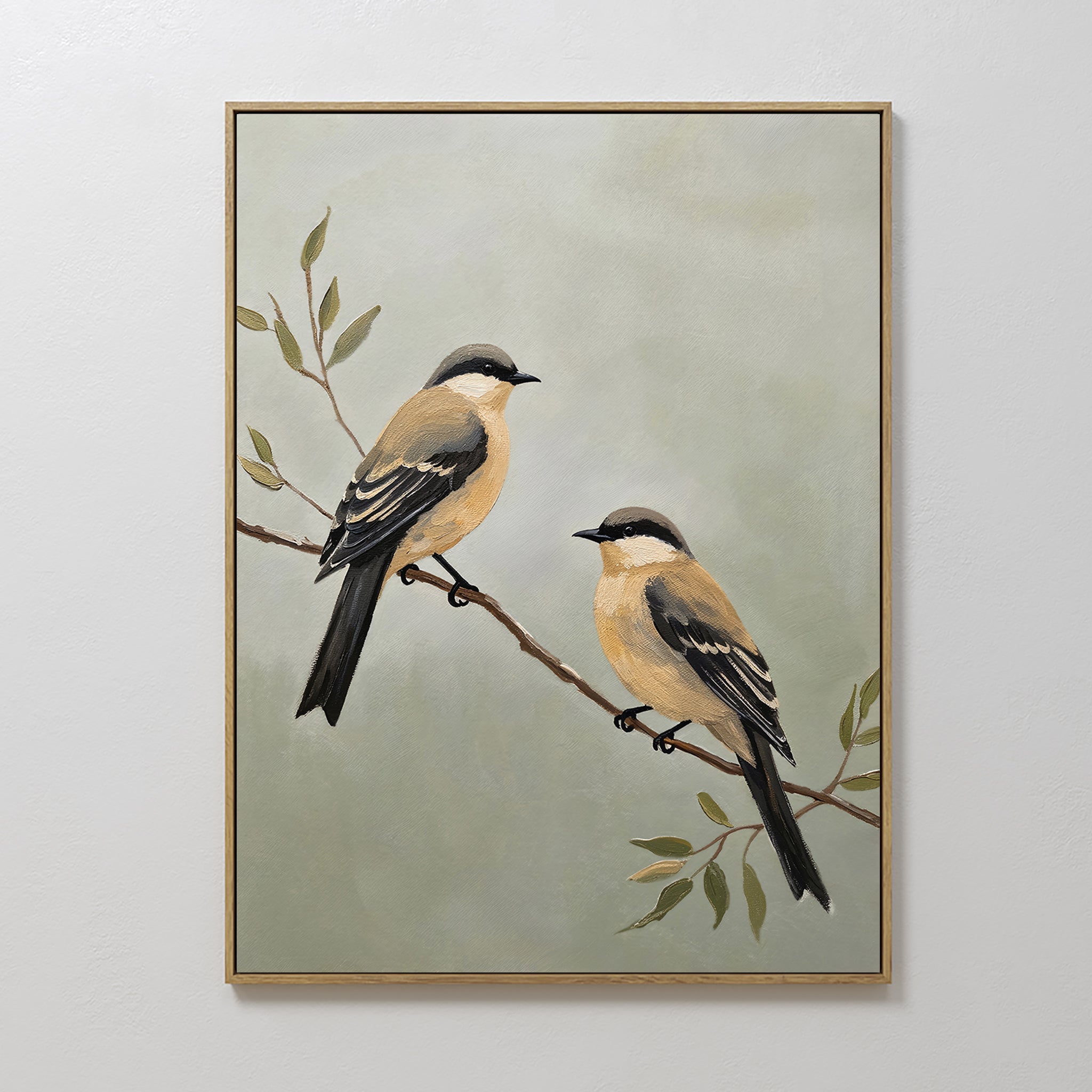 Whispers Among the Olive Boughs Canvas Print – neutral-toned vintage canvas wall art print by Aspire Prints