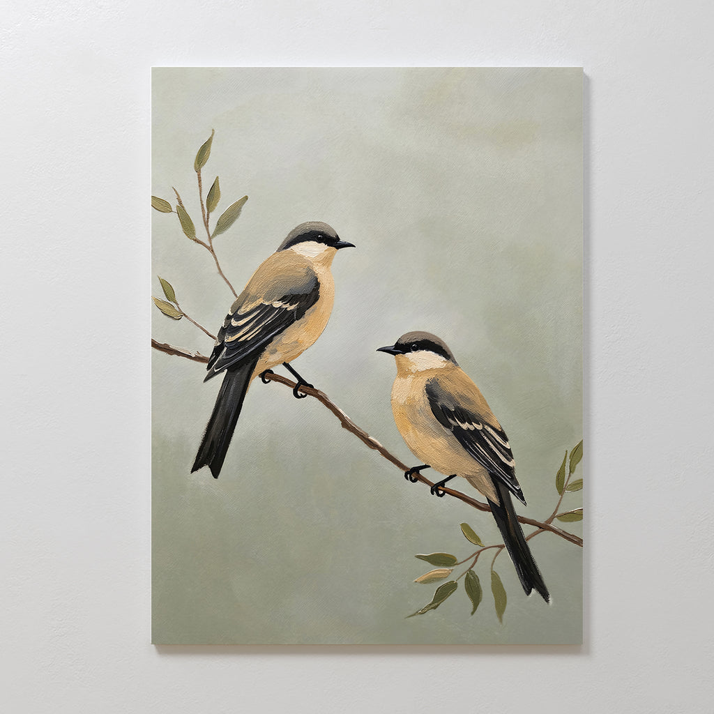 Whispers Among the Olive Boughs Canvas Print – neutral-toned vintage canvas wall art print by Aspire Prints