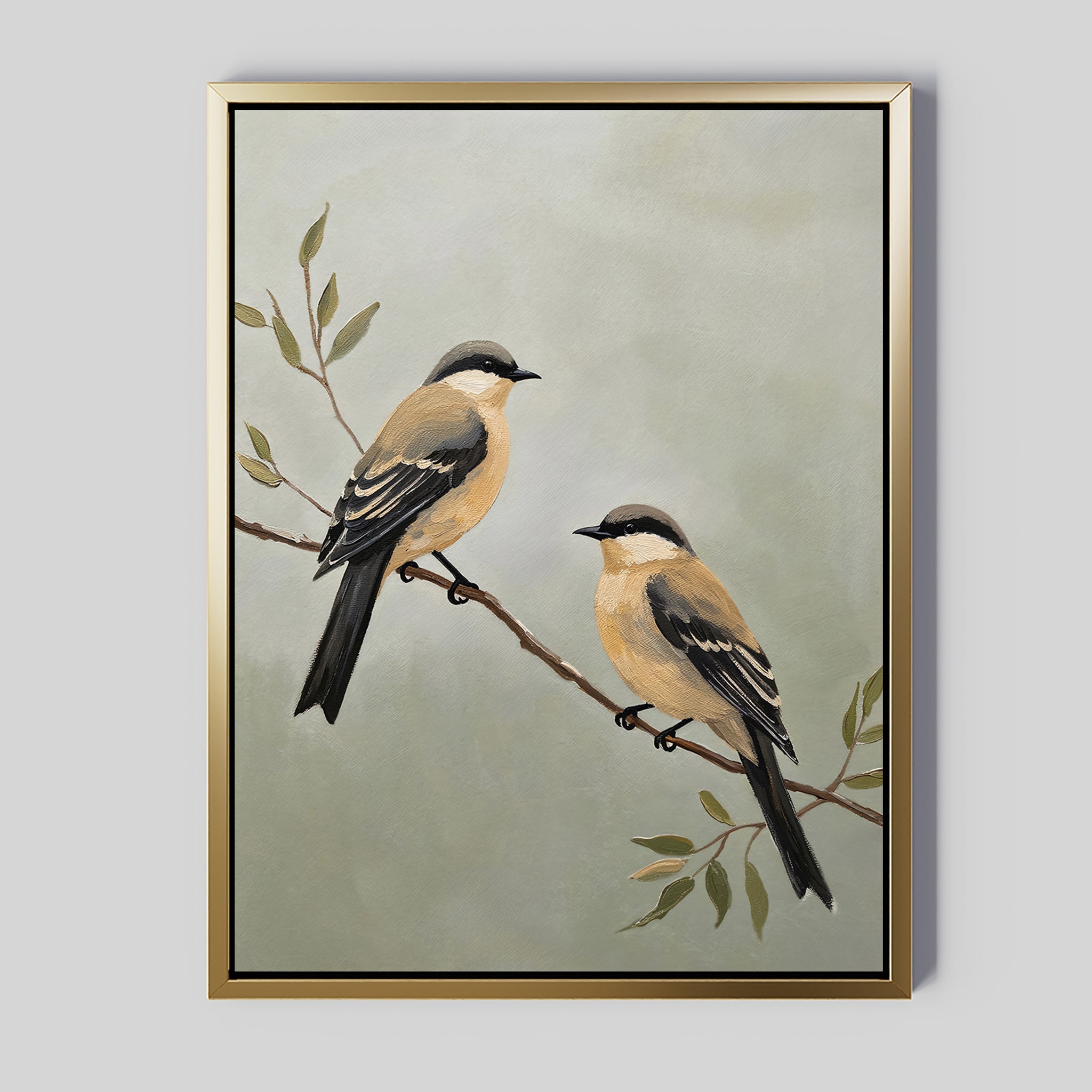 Whispers Among the Olive Boughs Canvas Print – neutral-toned vintage canvas wall art print by Aspire Prints