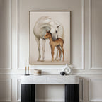 Whisper of the Mare – neutral-toned vintage canvas wall art print by Aspire Prints