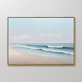 Whispers of the Tide – blue coastal canvas wall art print by Aspire Prints