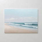 Whispers of the Tide – blue coastal canvas wall art print by Aspire Prints