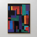 Prism of Possibility – multicolour abstract canvas wall art print by Aspire Prints