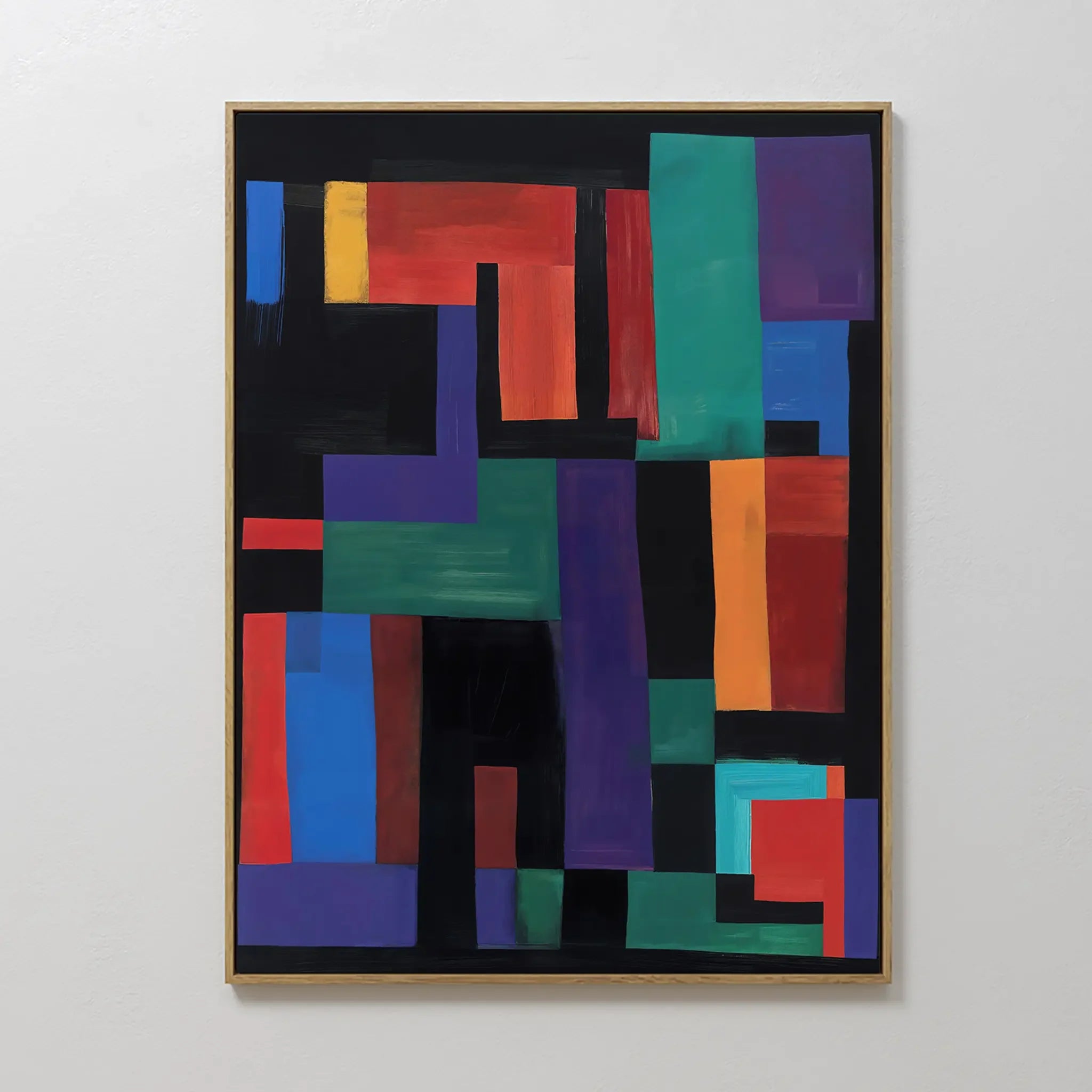 Prism of Possibility – multicolour abstract canvas wall art print by Aspire Prints