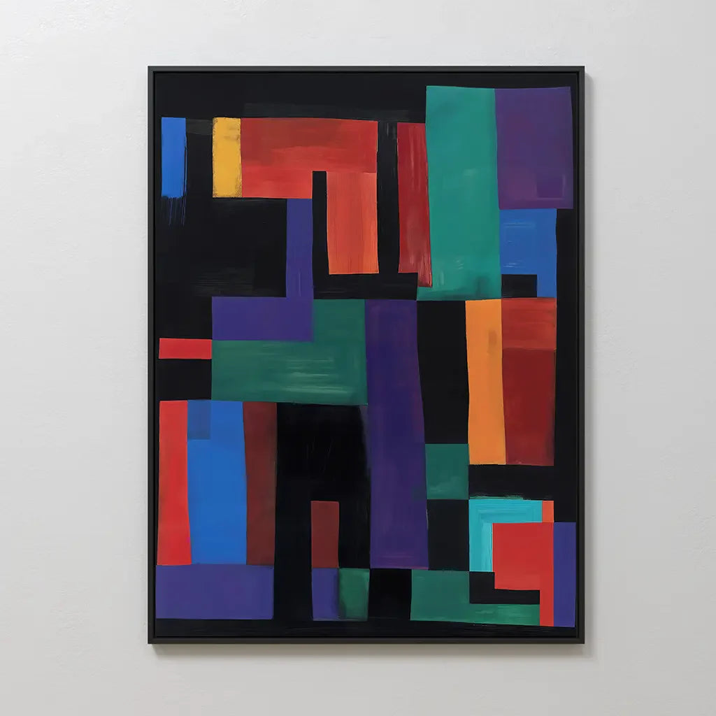 Prism of Possibility – multicolour abstract canvas wall art print by Aspire Prints