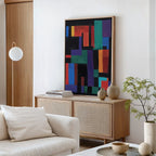 Prism of Possibility – multicolour abstract canvas wall art print by Aspire Prints