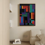 Prism of Possibility – multicolour abstract canvas wall art print by Aspire Prints