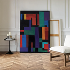 Prism of Possibility – multicolour abstract canvas wall art print by Aspire Prints
