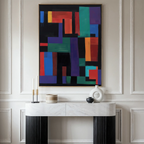 Prism of Possibility – multicolour abstract canvas wall art print by Aspire Prints