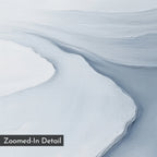 Whispers of the Frozen Tide – blue coastal canvas wall art print by Aspire Prints