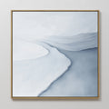 Whispers of the Frozen Tide – blue coastal canvas wall art print by Aspire Prints