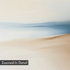 Whispers of the Dunes – beige and white landscape canvas wall art print by Aspire Prints