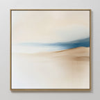 Whispers of Saffron Sands – beige and white landscape canvas wall art print by Aspire Prints