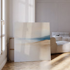 Whispers of Saffron Sands – beige and white landscape canvas wall art print by Aspire Prints