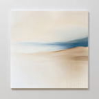Whispers of Saffron Sands – beige and white landscape canvas wall art print by Aspire Prints
