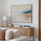 Whispers of the Dunes – beige and white landscape canvas wall art print by Aspire Prints