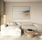 Whispers of the Dunes – beige and white landscape canvas wall art print by Aspire Prints